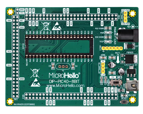 DIP-PIC40-8BIT MCU Card for SuperMCU-A PIC Development Board