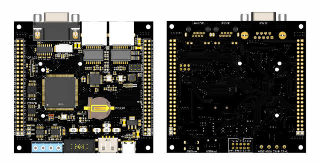 STM32 development board STM32F407ZGT6 LAN8720 and W5500 Ethernet POE RS485 CAN RS232 FLASH EEPROM TF Card USB slave Host