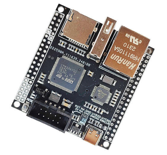 STM32 development board STM32H750VBT6 W5500 Ethernet iot ESP8266 WIFI FLASH EEPROM TF Card USB