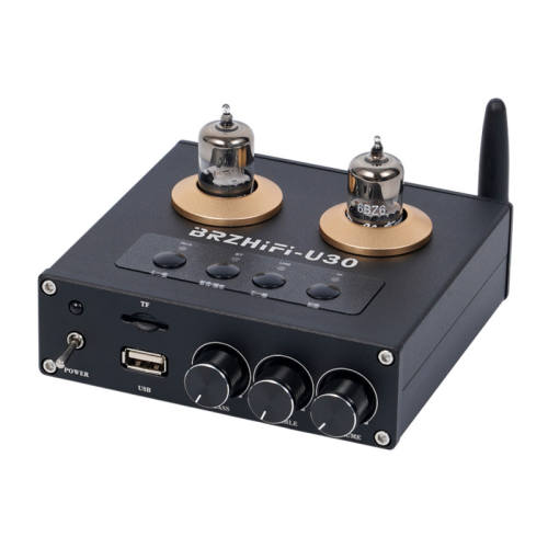U30 bluetooth 5.3 6BZ6 tube preamplifier‌ high-end electronic tube pre-amplifier with TF card and lossless player front audio amplifier and headphone amplifier
