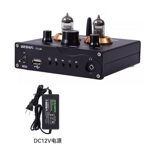 VOL-65U bluetooth 5.0 tube preamplifier‌ high-end electronic tube pre-amplifier with TF card and lossless player front audio amplifier and headphone amplifier
