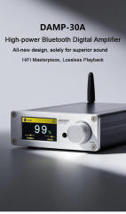DAMP-30A digital amplifier Class D Bluetooth 5.0 TPA3221+QCC3040+PCM5102+NJW1194