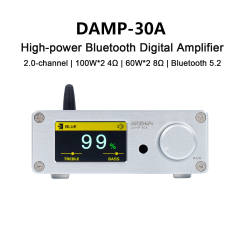DAMP-30A digital amplifier Class D Bluetooth 5.0 TPA3221+QCC3040+PCM5102+NJW1194