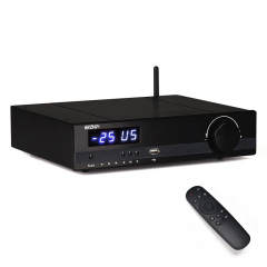 X20 High Power Digital Amplifier HIFI Bluetooth 5.1 USB Flash Drive DSP 2* TPA3255 Fiber Optic Coaxial Remote Control