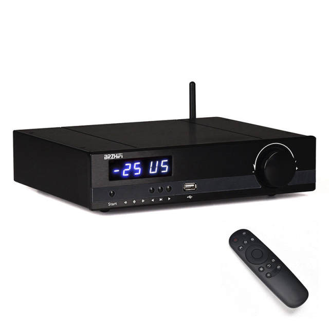 X20 High Power Digital Amplifier HIFI Bluetooth 5.1 USB Flash Drive DSP 2* TPA3255 Fiber Optic Coaxial Remote Control