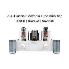 A20 single-ended class A electronic tube amplifier, pure electronic tube amplifier EL34 ×2, 5Z4P，6N2 ×2