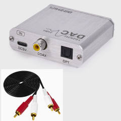 DAC30 Coaxial Fiber Optic Audio Converter Set-top Box Decoder DAC 92K 24BIT DAC Music Converter