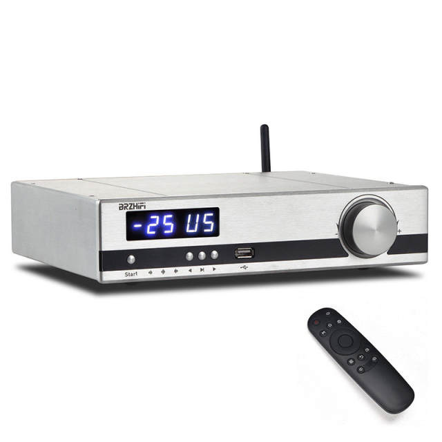 X20 High Power Digital Amplifier HIFI Bluetooth 5.1 USB Flash Drive DSP 2* TPA3255 Fiber Optic Coaxial Remote Control
