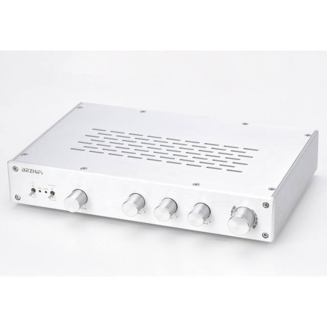 FV-2020 classic high-end pure class A tone pre-amplifier OPA1611 with adjustable treble, midrange, and bass frequencies