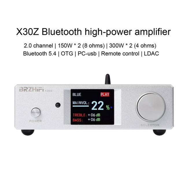 X30Z high-power hifi digital amplifier TPA3255 Bluetooth 5.4 full remote control