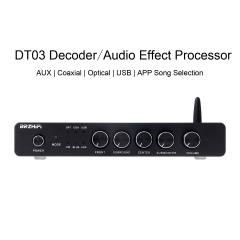 DT03 High-end Bluetooth 5.0 U-disk Fiber Coaxial 5.1 Channel Pre-amplifier Music player AC-3