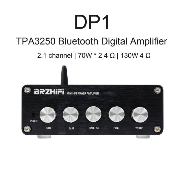 DP1 Desktop Digital Amplifier 2.1 Channel TPA3250 Bluetooth 5.3