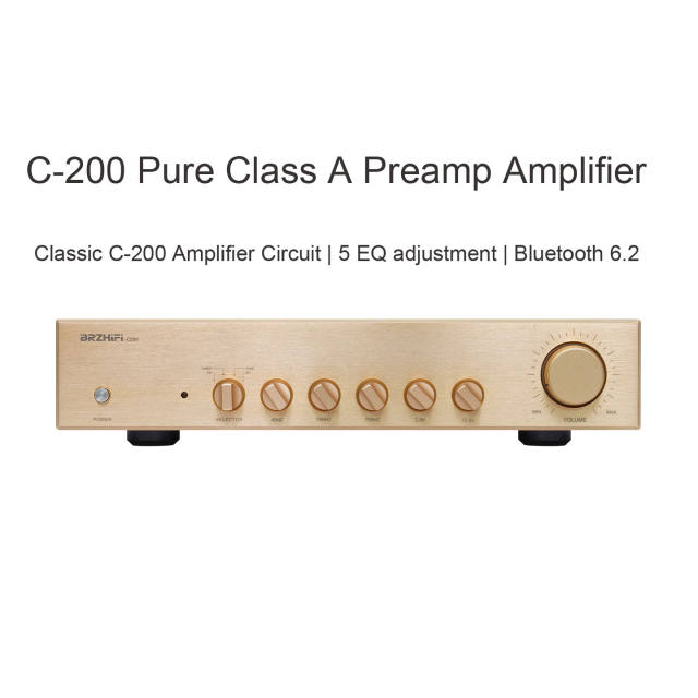 C-200 Pure Class A Preamplifier amplifier Classic Circuit C200 Amplifier 5 EQ adjustmentBluetooth 6.2