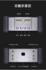 PA-80 high-power amplifier, combined household HiFi class AB power amplifier