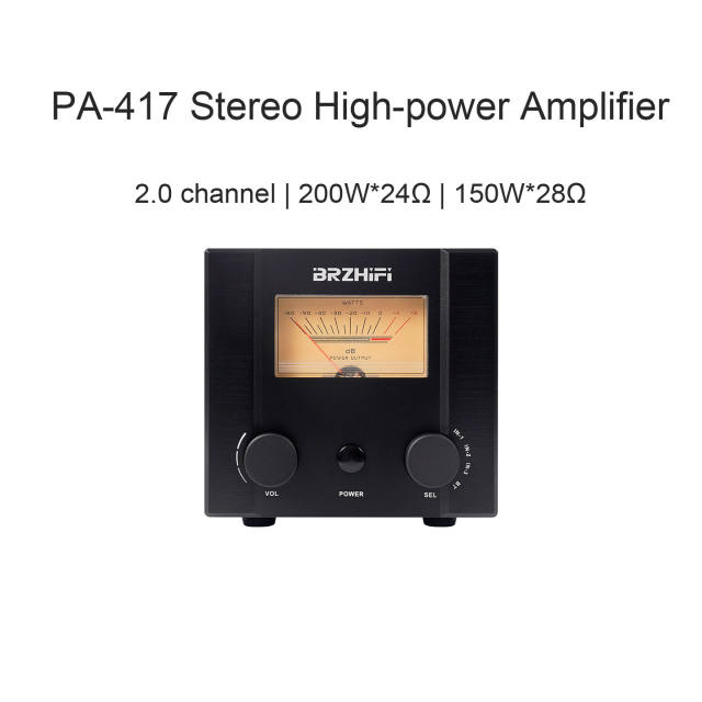 PA-417 high-power amplifier, audiophile-grade stereo amplifier, high-fidelity amplifier, 300W household amplifier