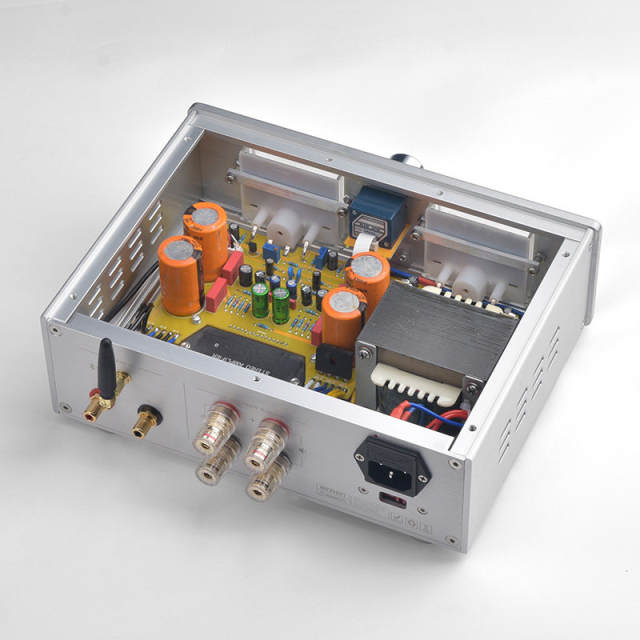 STK443 power amplifier STK443-G Sanyo thick film, Bluetooth 5.0  vintage HIFI audiophile dual-meter power amplifier