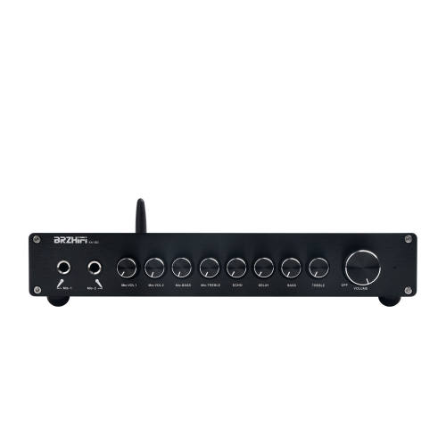 KA100 Professional-grade KTV Home HD Karaoke amplifier, high power Bluetooth 5.3 Power Amplifier, Mixer, Anti-howling, Stereo Sound