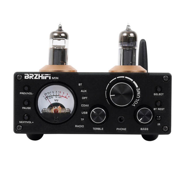 M5N electronic vacuum tube digital power amplifier, household audiophile electronic tube, high-fidelity Bluetooth 5.0