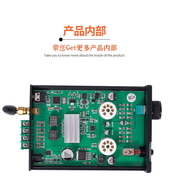 TPA-6A2 electronic vacuum tube amplifier, HI-END Bluetooth 5.0, small digital amplifier for home audio