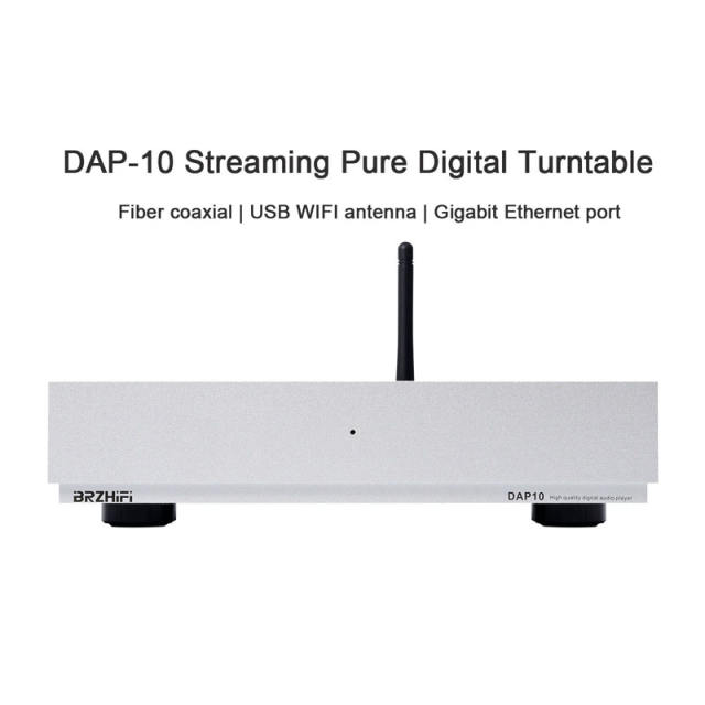 DAP-10 flagship digital network streaming music player, digital-to-analog (DSD) pure digital turntable, streaming media Based on Raspberry Pi Gigabit Ethernet 1000Mbps WIFI6