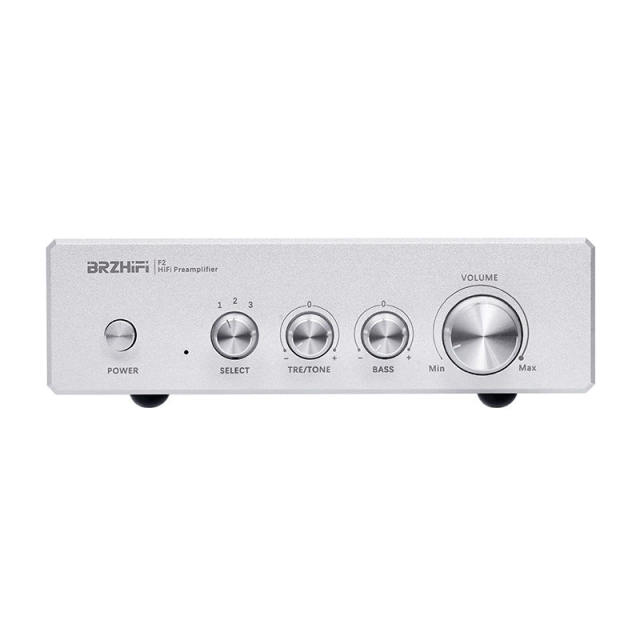 F2 preamplifier preamp amplifier tone pre-stage  treble and bass adjustment, gold-sealed operational amplifier
