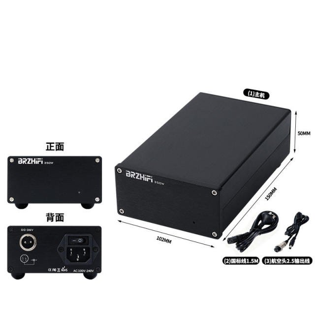 350W high-power high-speed DC power supply 36V 48V, compatible with TPA3255 power amplifier board, power amplifier power supply Suitable for DAC/amplifier/router/optical modem/hard disk box/set-top box/etc
