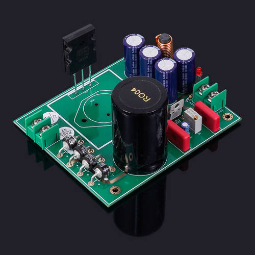 2-10A LM317 gold-plated linear high-current regulated power supply board with low noise, high stability, and low internal resistance