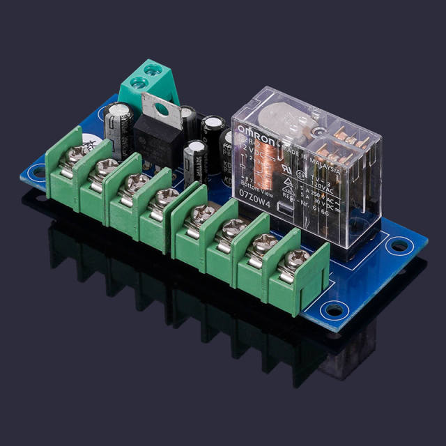 UPC1237 loudspeaker, speaker protection board, using Japanese Omron relay