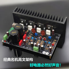 Classic Goldmund amplifier architecture, HI-END HIFI power amplifier, with field effect transistor input and output