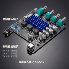 DP2 Bass King 2.1 Power Amplifier Board, Full Power, 100W+50W+50W, Bluetooth 5.3