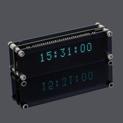 VFD clock, creative page-turning clock, real-time display, vacuum fluorescent display screen, WIFI timing, automatic calibration