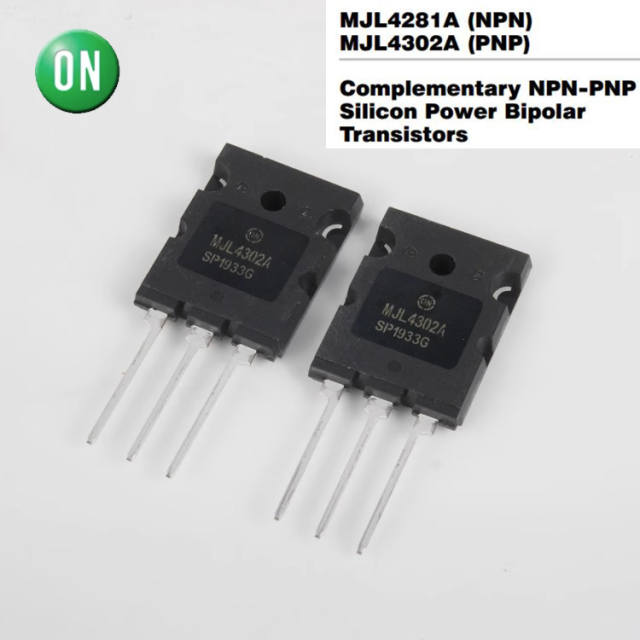 ON MJL4302A MJL4281A transistor, the king of driver tubes (Dedicated for HIFI audio DIY/upgrade)