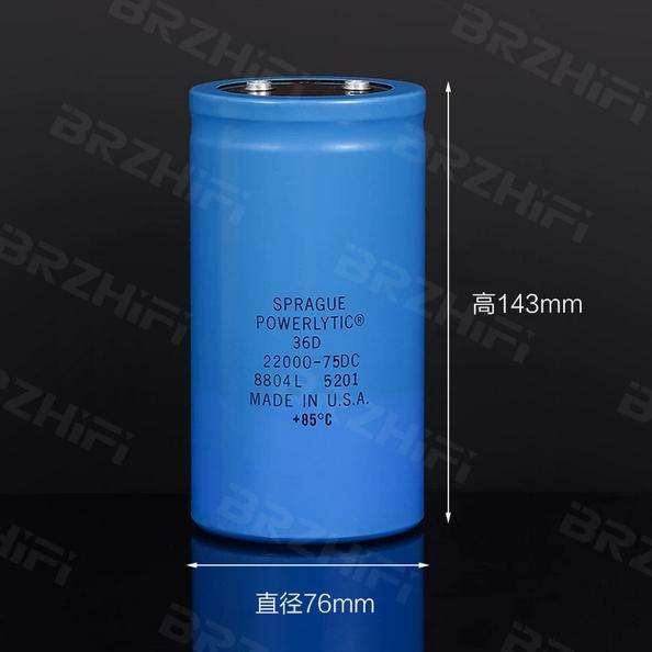 US SPRAGUE 75V 22000uF Large Reservoir Electrolytic Capacitor 36D Series for HIFI Audio equipment