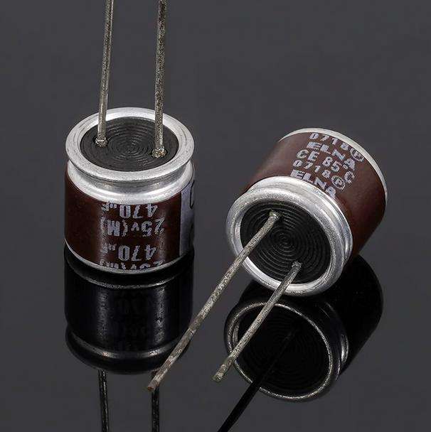 ELNA 470uF 25V bald version, brown robe, audio electrolytic capacitor for HIFI Audio equipment