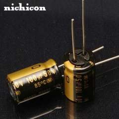 Nichicon 100uF 50V KZ MUSE series Hi-end electrolytic capacitor for HIFI Audio equipment