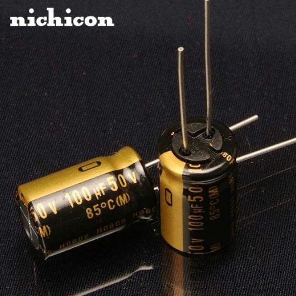 Nichicon 100uF 50V KZ MUSE series Hi-end electrolytic capacitor for HIFI Audio equipment