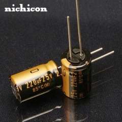 Nichicon 220uF 25V series KZ MUSE original Japanese high-end audio electrolytic capacitor for HIFI Audio equipment