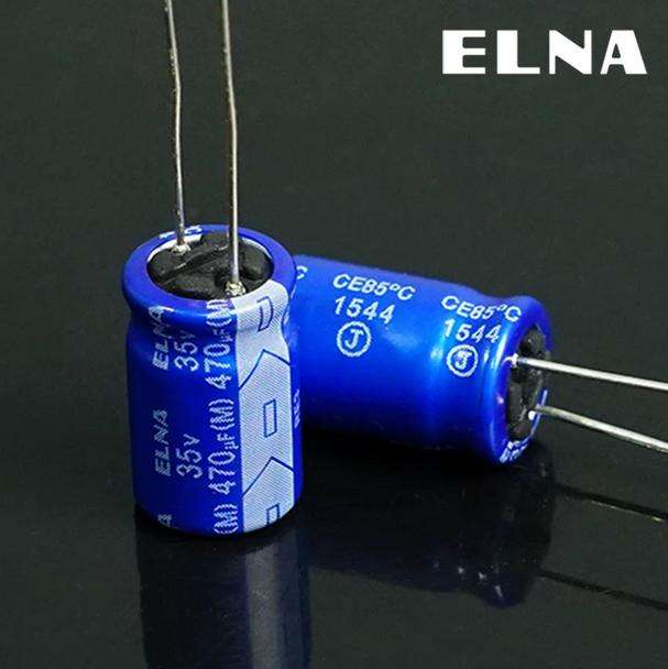 ELNA Blue Capacitor 35v470uF RE3 High-End Audio Electrolytic Capacitor 10*16mm for HIFI Audio equipment