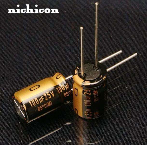 nichicon MUSE KZ 100uF 25v original audio capacitor Hi-end thick lead for HIFI Audio equipment