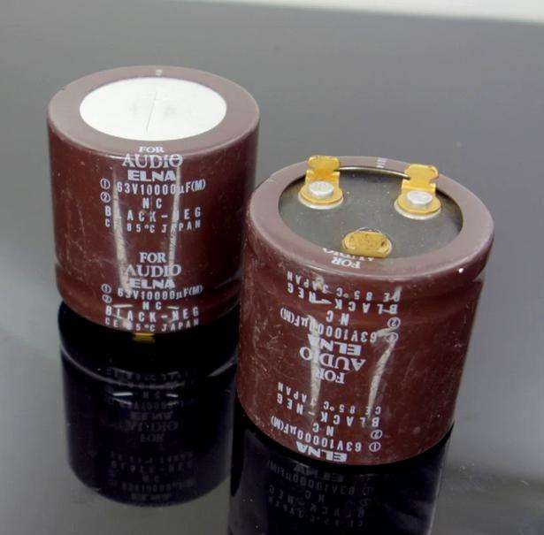 ELNA FOR AUDIO 10000uF63V gold-plated foot capacitor with high link current for HIFI Audio equipment