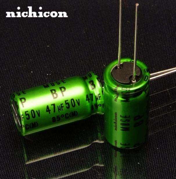 Nichicon MUSE ES(BP) 47uF 50V non-polarized audio capacitor Hi-end for HIFI Audio equipment