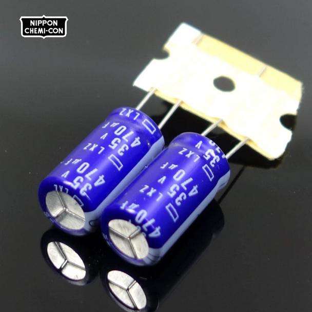 Original Japan NIPPON Chemi 470UF 35V 35V470UF 10*20 LXZ NIPPON CHEMI-CON high-quality capacitor for HIFI Audio equipment