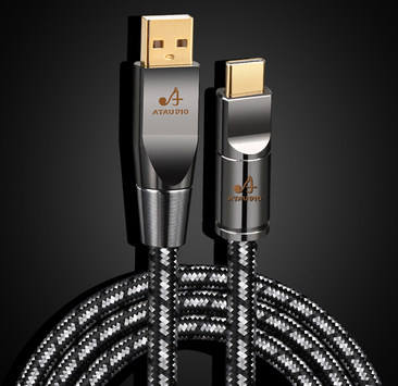 ATAUDIO USB Hi-end audio cable, gold-plated single crystal copper A-B A-TYPEC B-TYPEC TYPEC-TYPEC computer sound card DAC decoder USB cable for HIFI Audio