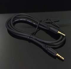 4N oxygen-free copper high-quality 3.5 to 3.5 male-male 3.5mm-to-3.5mm millimeter plug-to-plug cable, 1 meter for HIFI Audio