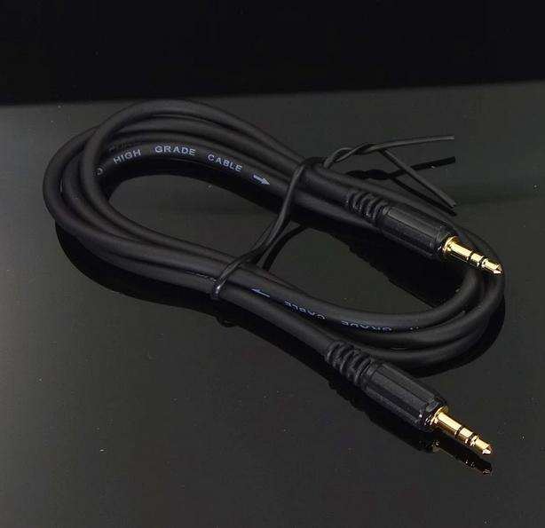 4N oxygen-free copper high-quality 3.5 to 3.5 male-male 3.5mm-to-3.5mm millimeter plug-to-plug cable, 1 meter for HIFI Audio