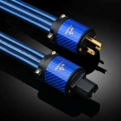 ATA single-crystal copper silver-plated Hi-end 7N audio power cord, GB and US standard, HiFi-grade amplifier power cord, original carbon fiber gold-plated plug
