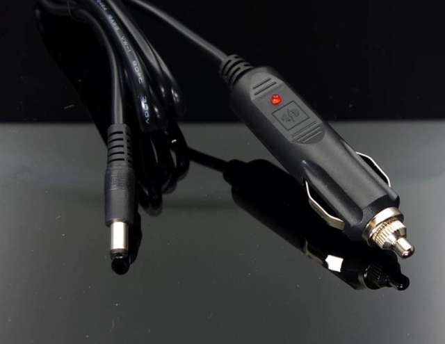 Power cord for car amplifier, 1.5 meters, car cigarette lighter 12V power supply to DC5.5*2.5 10A, thickened pure copper wire