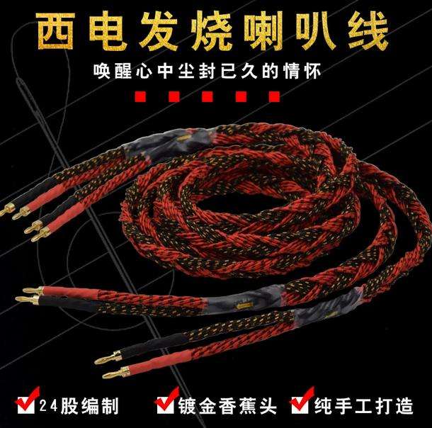 SLK American West Electric 24-strand pure copper speaker wire for loudspeakers and high-end audio systems