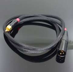 high-fidelity single-crystal copper gold-plated RCA to balanced XLR audio cable, RCA to XLR, RCA-XLR XLR to RCA for HIFI Audio