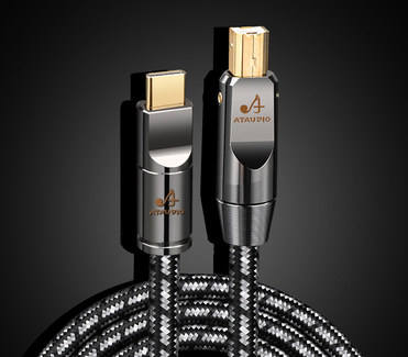 ATAUDIO USB Hi-end audio cable, gold-plated single crystal copper A-B A-TYPEC B-TYPEC TYPEC-TYPEC computer sound card DAC decoder USB cable for HIFI Audio